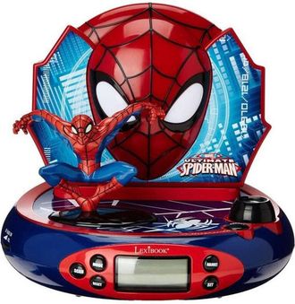 Les Tendances Spider-man Despertador Proyector Con Efectos Sonoros Y Luz Nocturna Integrada