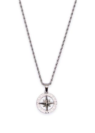 Craftd London North Star Rhodium-plated Necklace - Silver - One Size