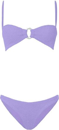 Hunza G Mujer, Trajes de baño, Púrpura, Talla: ONE Size