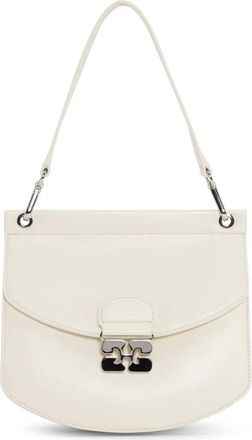 Ganni Borsa a tracolla con chiusura a farfalla - Bianco