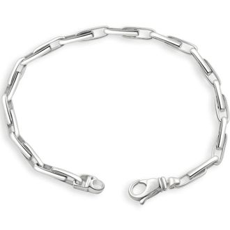 Pompeii3 Mens 14k Gold (15gram) or Platinum (26gram) 4mm Link Bracelet 8.5