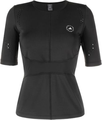 adidas by Stella McCartney True Purpose Training Tee - Dames - Sportshirts - Zwart - XS - Leer - Fitness