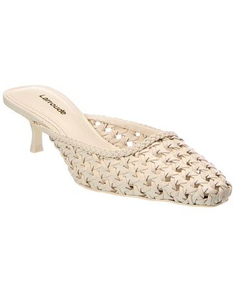 Larroude Amal Macrame Leather Mule
