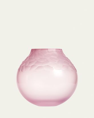 Moser Dotty Opal Rose Pebble Cut Vase, 9