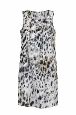 M&oacute;veis Conquista Mouwloze jurk met abstracte print