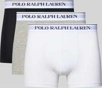 Ralph Lauren Skinny Fit Boxershorts aus Baumwoll-Mix im 3er-Pack in Hellgrau, Gr&ouml;&szlig;e XXL
