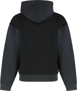 Our Legacy Mens Hooded Cotton Zipper Sweatshirt Black Top