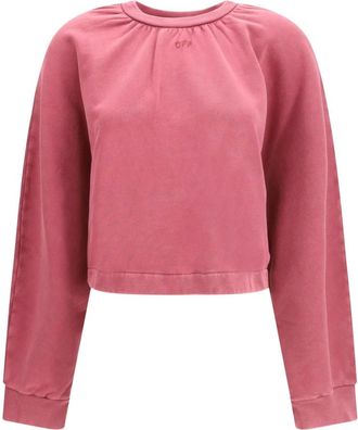 Off-white Felpa Girocollo Off Stamp Balloon - - Sweatshirts & Hoodies - Donna - Rosa - M