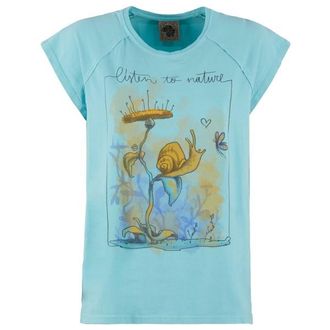 E9 Snail T-Shirt f&uuml;r Damen | blau