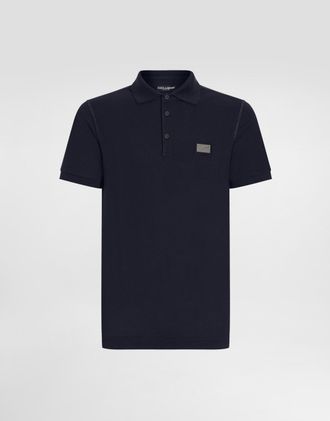Dolce & Gabbana Polo M/c - Man T-shirts And Polos Blue 44