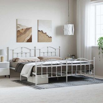 vidaXL Furniture Limited - Estructura Cama Sin Colch&oacute;n Con Estribo Metal