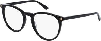 Gucci Zwarte Optische Monturen Elegante Stijl - Dames - Brillen - Zwart - 50 MM - Accessoires