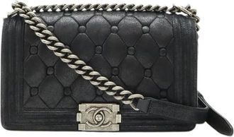 Chanel Pre-owned Suede Cross Body Bag - - Pre-owned - Donna - Nero - ONE SIZE