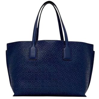 Loewe Pre-owned Tote bag - Dames - Vintage Shopper - Blauw - ONE Size - Leer - Vintage