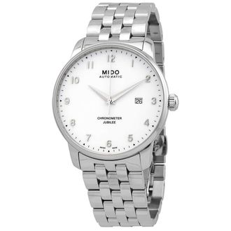 Mido Baroncelli Automatic Chronometer White Dial Mens Watch M0376081101200