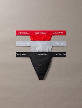 Calvin Klein 3 Pack Strings Icon Cotton Stretch