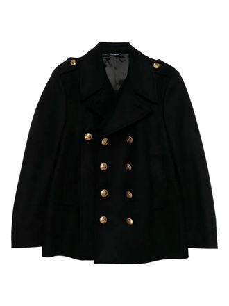 Dolce & Gabbana buttoned double-breasted coat - men - Wool - 52 - Black