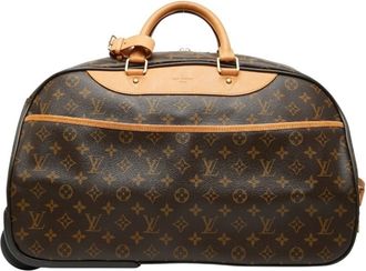 Louis Vuitton Brown Pvc Leather Boston Bag (Pre-Owned)