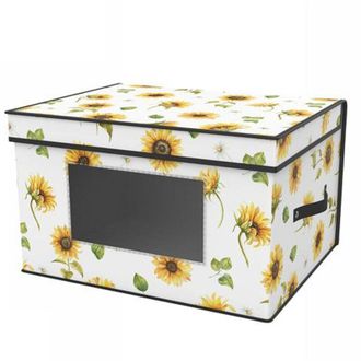 Trade Shop Trade Shop - Box Scatola Salvaspazio Armadio Contenitore Porta Oggetti Organizer 50x40x30 Cm