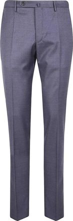 Incotex Wollen Blend Tailored Dress Pants - Heren - Nette broeken - Grijs - L - Wol - Broeken