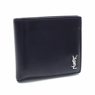 Saint Laurent Black Leather Wallet (Bi-Fold) (Pre-Owned)