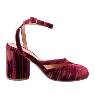 Maison Margiela Schoenen, Dames, Rood, 38 EU, Leer, Tabi Sandal Pump