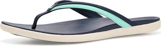 Olukai Hoopio Malua Womens Sandals Trench Blue/Paradise : 11 B - Medium, Synthetic