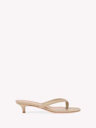 Gianvito Rossi Calypso Thong in Brown Lamb Leather at Nordstrom, Size 35.5