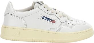 Autry White Medalist Low Leather Sneakers