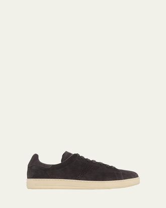 Tom Ford Mens Warwick Suede Low-Top Sneakers