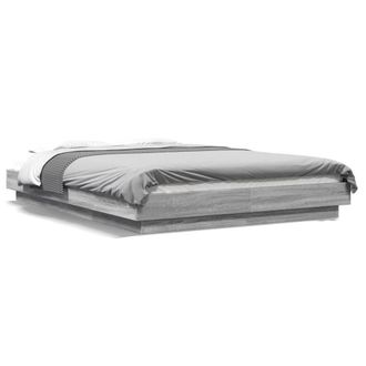Berkfield Home Bed Frame without Mattress Grey Sonoma 140x200 cm