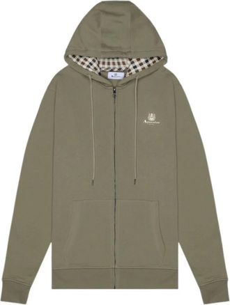 Aquascutum Hoodies & sweatvesten, Heren, Beige, L, Katoen, Active Hoodie