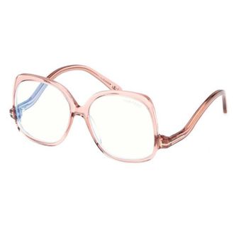 Tom Ford Blue Light Block Square Ladies Eyeglasses FT5968-B 072 54