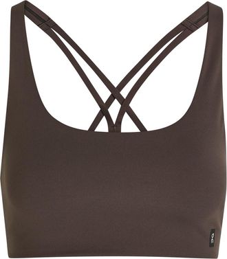 On Studio Stretch-jersey bra top - Brown - S (UK8-10 / S)