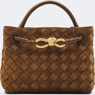 Bottega Veneta Andiamo Mini suede top-handle bag