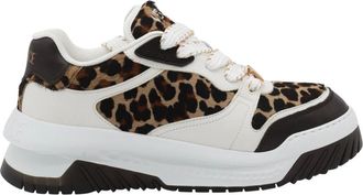 Versace Sneakers, male, Brown, Size: 10 US Leo White Sneakers