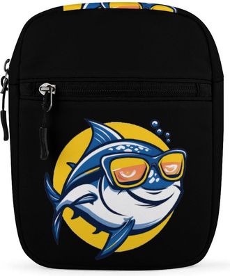 Generic Tuna Logo Crossbody Bag Adjustable Satchel Cute Shoulder Bag Lightweight Sling Bags