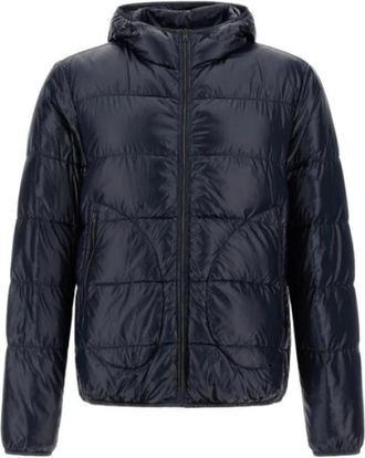 Herno Blauwe Jas met Donsvulling - Heren - Gewatteerde jassen - Blauw - XL - Nylon - Jassen