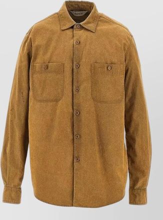 Aspesi slim shirt long sleeves chest pockets