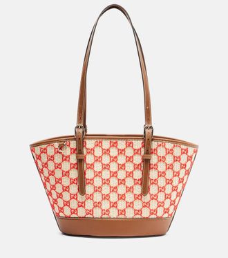 Gucci Borsa a spalla Summer GG Medium in rafia