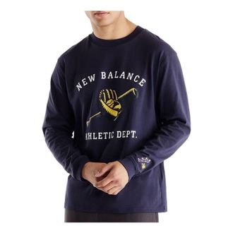 New Balance x Shohei Long Sleeve Mitt & Bat T-Shirt Asia Sizing Dark Night MT6202LZDNT