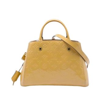 Louis Vuitton Pre-owned Montaigne BB - Dames - Pre-owned - Beige - Maat: ONE Size Leer