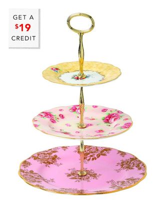 Royal Albert 100 Years 3-Tier Cake Stand With $19 Credit