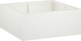 vidaXL Muro De Contenci&oacute;n 4 Uds. 100 X 100 X 30 Cm Acero Blanco Vidaxl