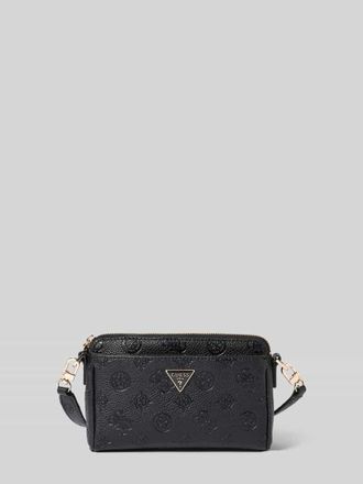 Guess Handtasche mit Label-Applikation Modell CRESIDIA II in Black, Gr&ouml;&szlig;e 1