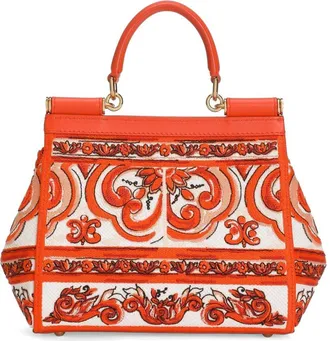 Dolce & Gabbana Sicily Top Handle Bag - Orange