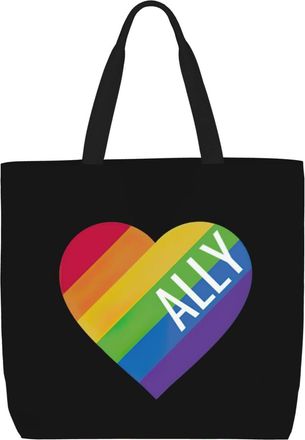 Generic Women Handbag Pride Month Lgbtq Gay Pride Handbag Reusable Fashion Shopping Bags, For Holiday, Christmas, Gym, Birthday, Swim
