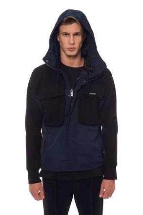 Nicol&ograve; Tonetto Wool Men Jacket with Hood and Mens Pockets