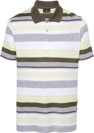 Paul & Shark striped polo shirt - men - Cotton - M - White