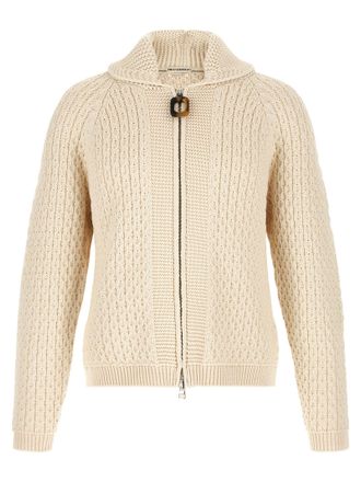 J.W.Anderson White Cotton Mens Cardigan